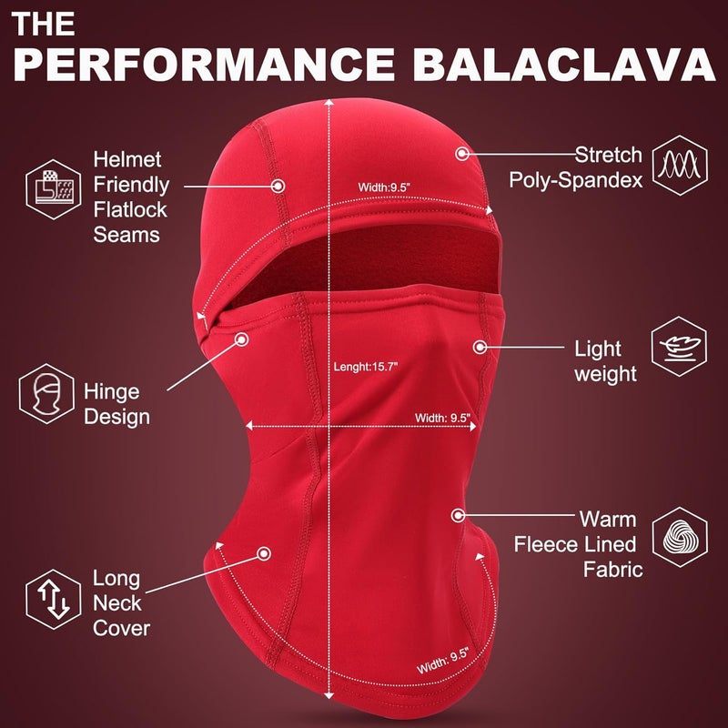 Beehow Store Winter Balaclava ski mask for Men Neck Warmer Windproof Full face mask for Women Thermal Cold Weather - Image 3